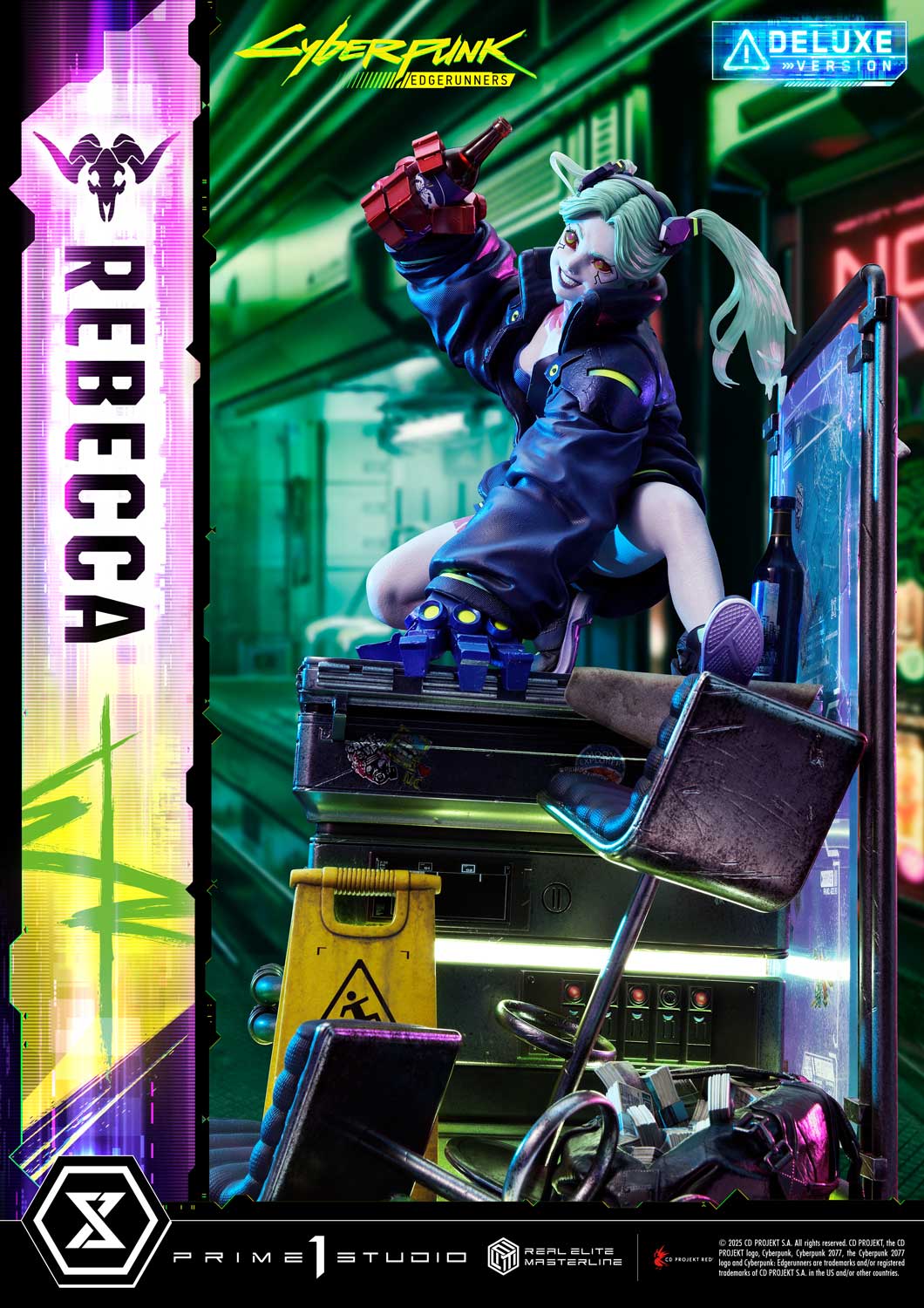 Cyberpunk Edgerunners Prime 1 Studio Rebecca REMCP-03 REMCP-03DX Licensed Resin Statue