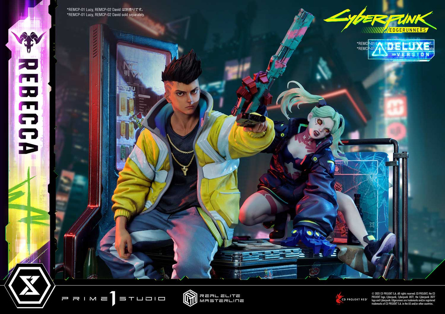 Cyberpunk Edgerunners Prime 1 Studio Rebecca REMCP-03 REMCP-03DX Licensed Resin Statue