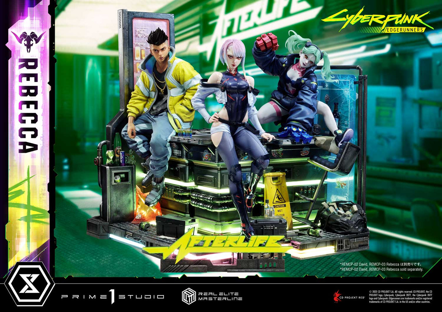 Cyberpunk Edgerunners Prime 1 Studio Rebecca REMCP-03 REMCP-03DX Licensed Resin Statue