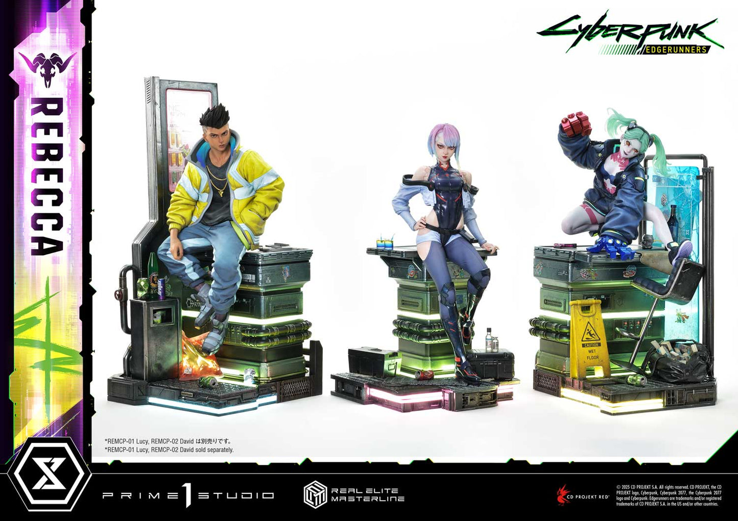 Cyberpunk Edgerunners Prime 1 Studio Rebecca REMCP-03 REMCP-03DX Licensed Resin Statue