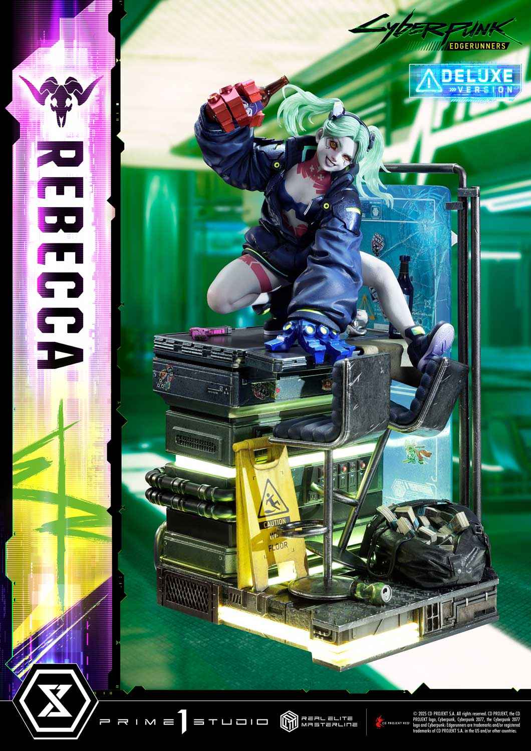 Cyberpunk Edgerunners Prime 1 Studio Rebecca REMCP-03 REMCP-03DX Licensed Resin Statue