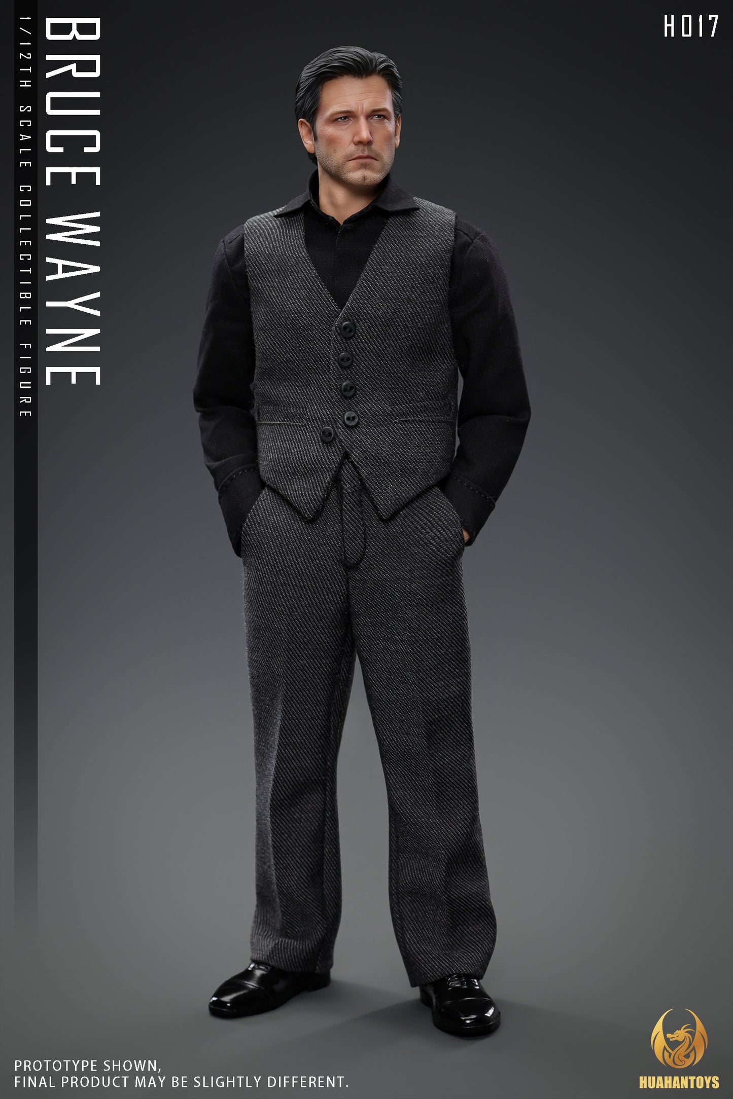 DC Comics HuahanToys Bruce Wayne Batman H016 H017 H018 1/12 Licensed Action Figure