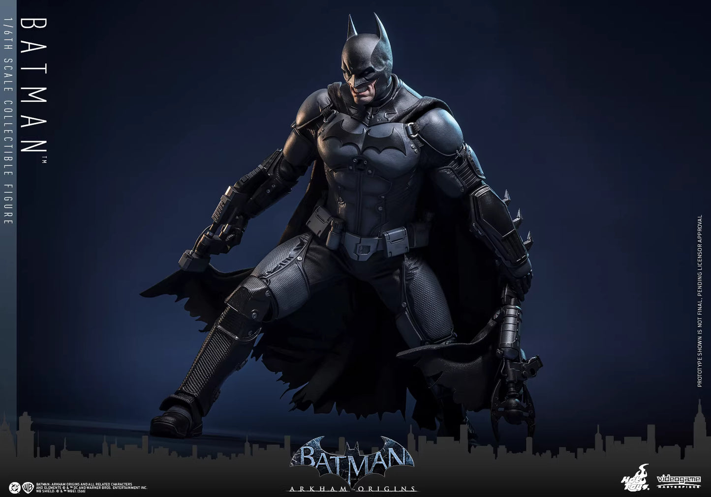 DC Comics Hot Toys Batman: Arkham Origins" Batman Original Combat Armor VGM83 1/6 Licensed Action Figure