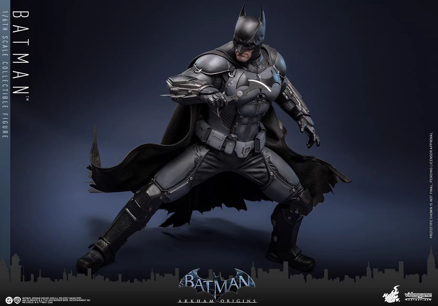 DC Comics Hot Toys Batman: Arkham Origins" Batman Original Combat Armor VGM83 1/6 Licensed Action Figure