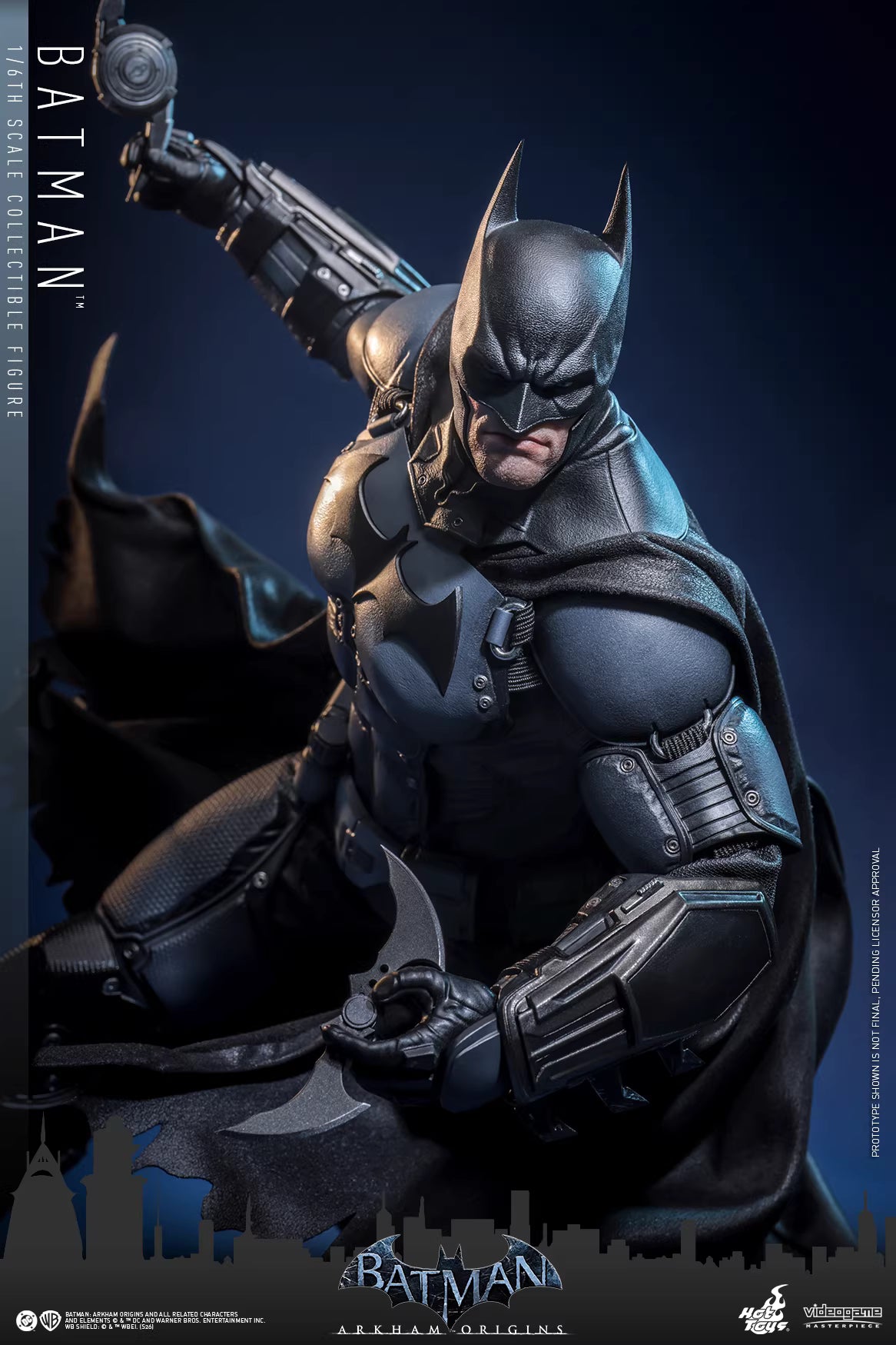 DC Comics Hot Toys Batman: Arkham Origins" Batman Original Combat Armor VGM83 1/6 Licensed Action Figure