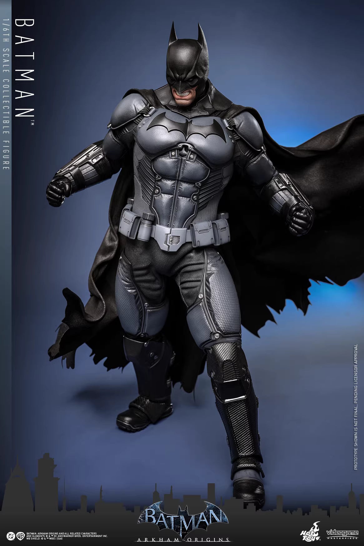 DC Comics Hot Toys Batman: Arkham Origins" Batman Original Combat Armor VGM83 1/6 Licensed Action Figure