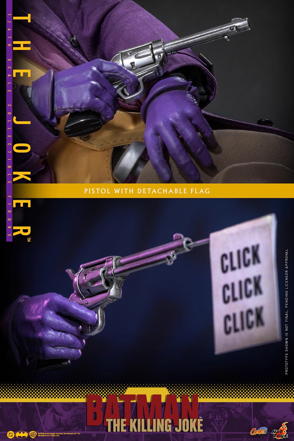 DC Comics Hot Toys "Batman: The Killing Joke" The Joker (Two Head Sculpts) CMS028 Licensed Action Figure