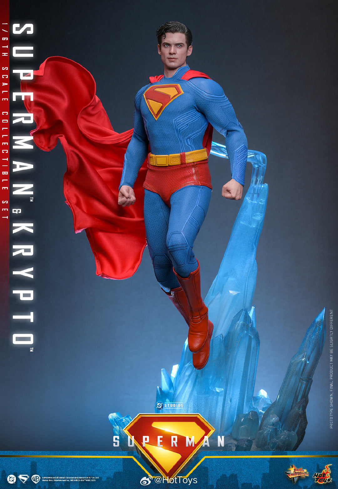 DC Comics Hot Toys Superman & Krypto Set MMS812 Licensed Action Figure