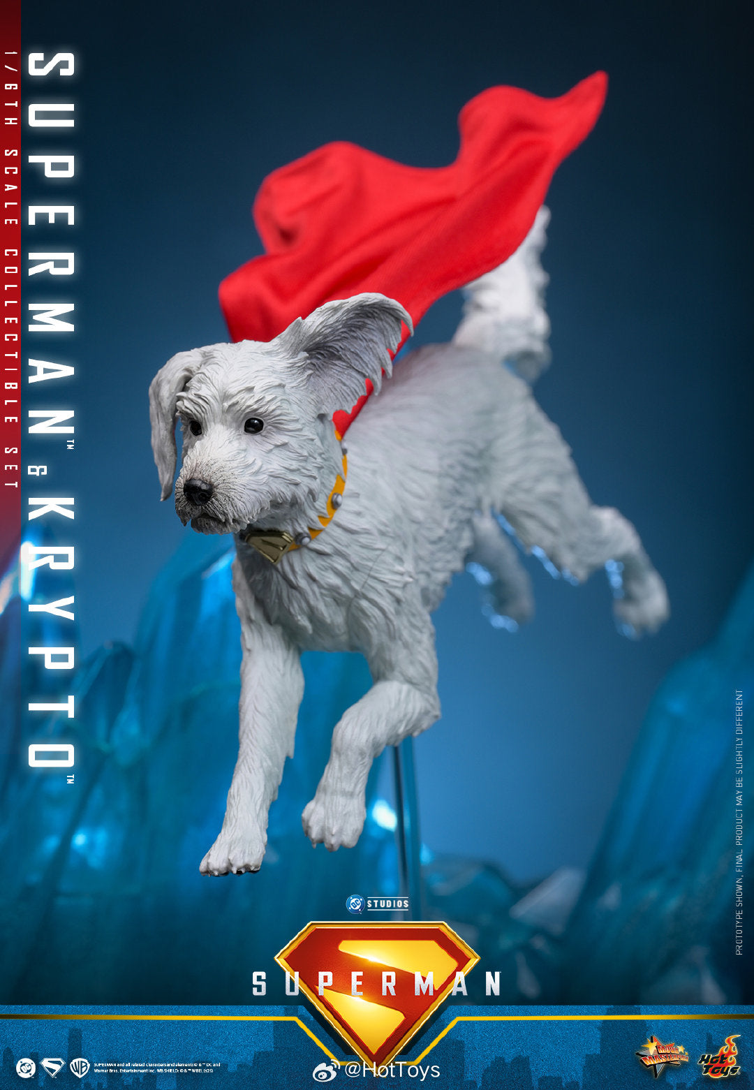 DC Comics Hot Toys Superman & Krypto Set MMS812 Licensed Action Figure