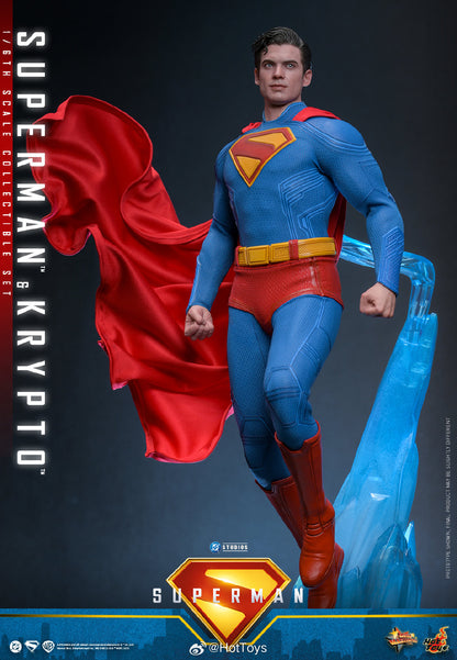 DC Comics Hot Toys Superman & Krypto Set MMS812 Licensed Action Figure