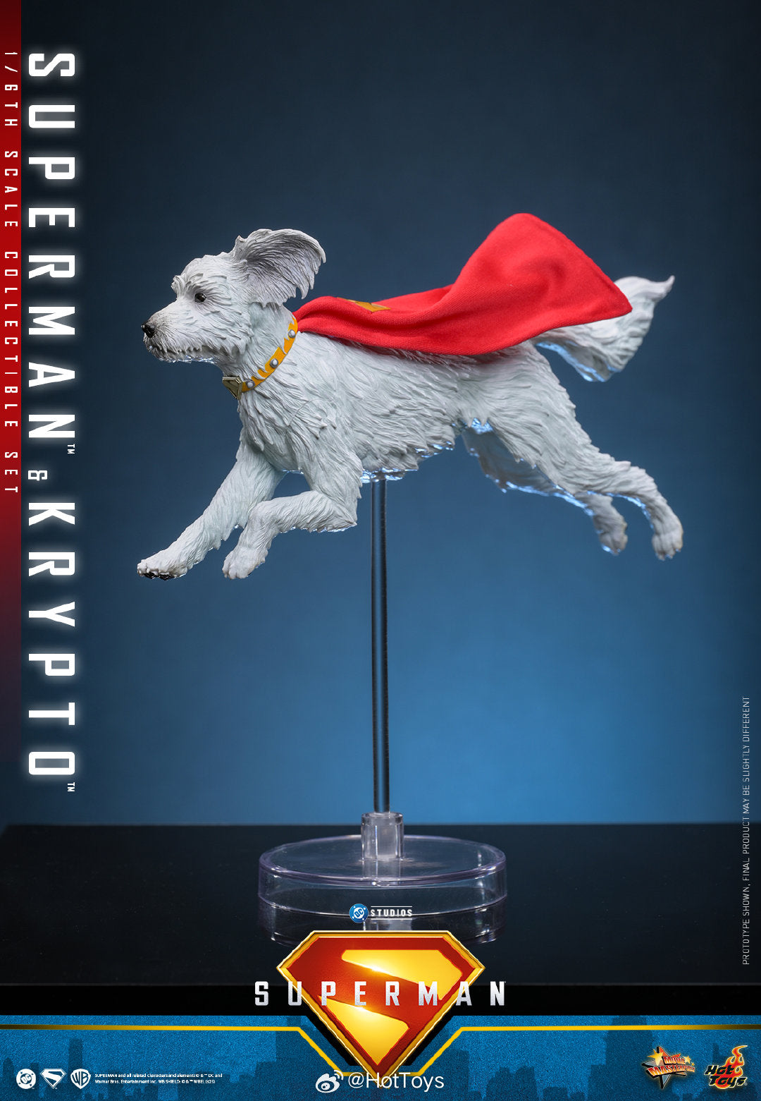 DC Comics Hot Toys Superman & Krypto Set MMS812 Licensed Action Figure