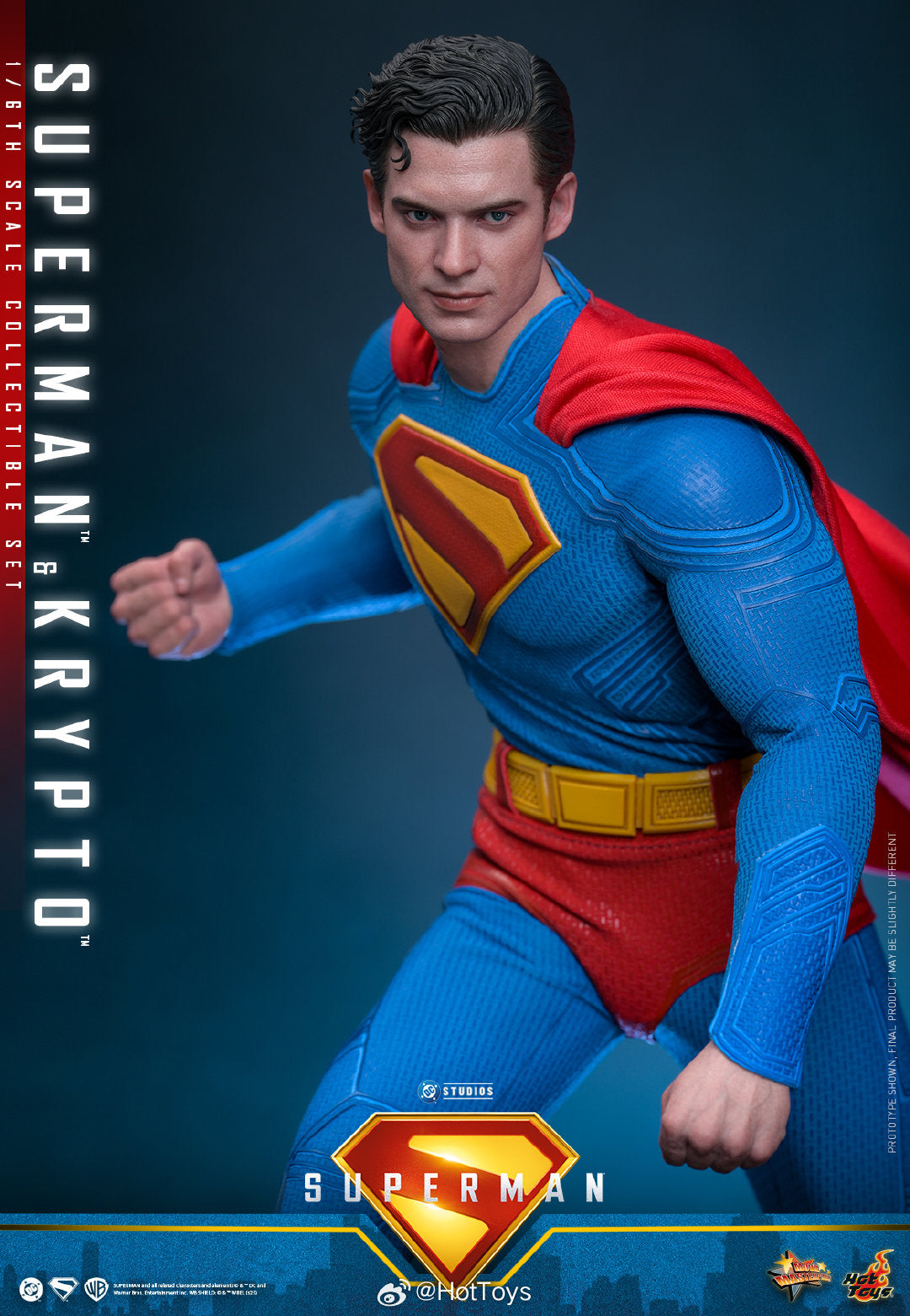 DC Comics Hot Toys Superman & Krypto Set MMS812 Licensed Action Figure