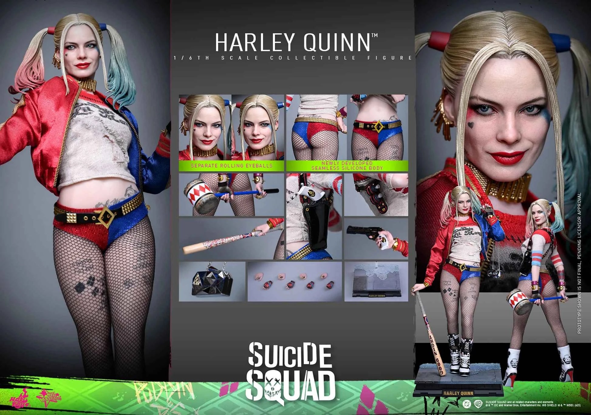 DC Comics Hot Toys The Suicide Squad Harley Quinn MMS841 1/6 Licensed Action Figure