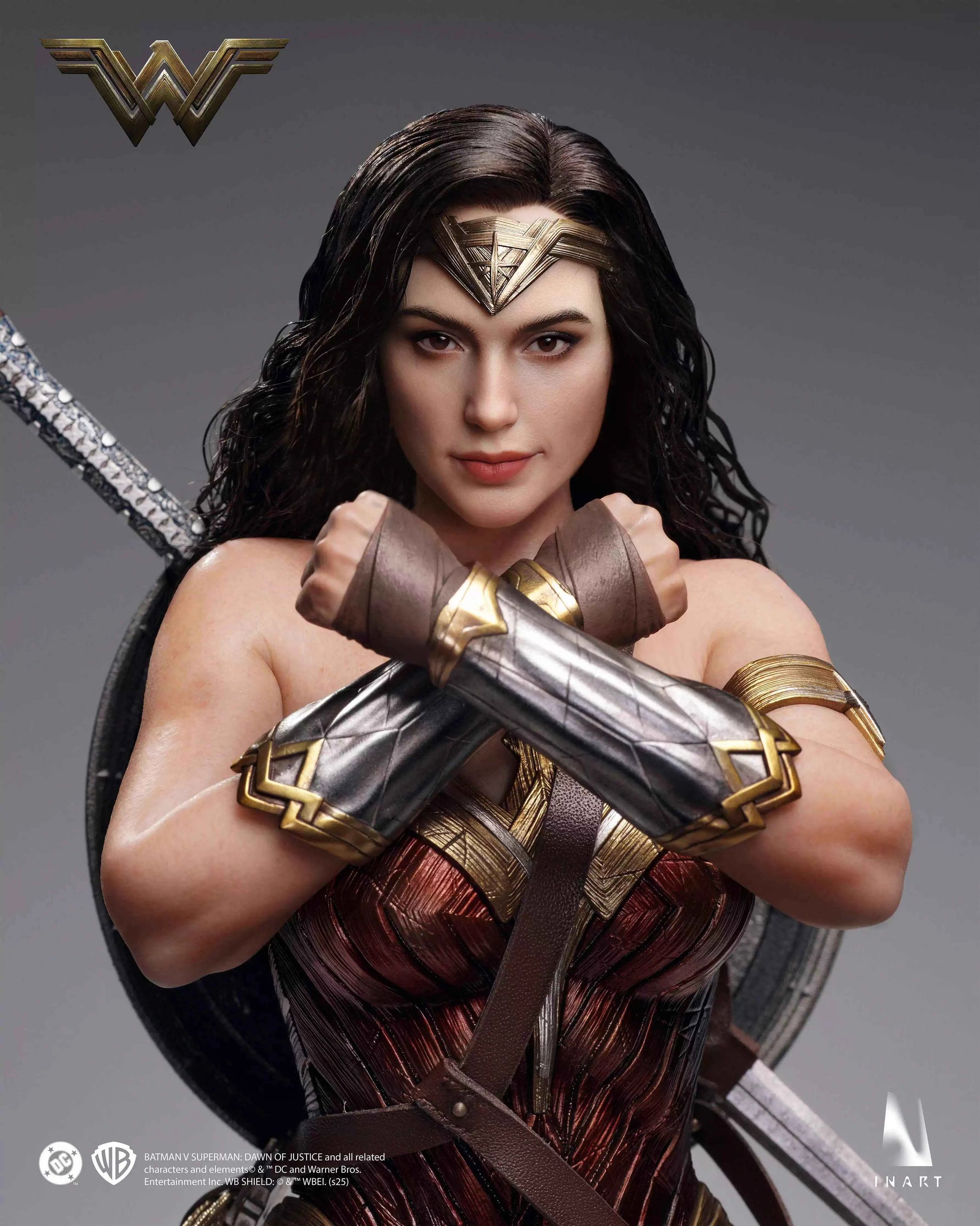 DC Comics Inart Collectibles Wonder Woman Ag-A023  Rooted Hair Licensed Action Figure