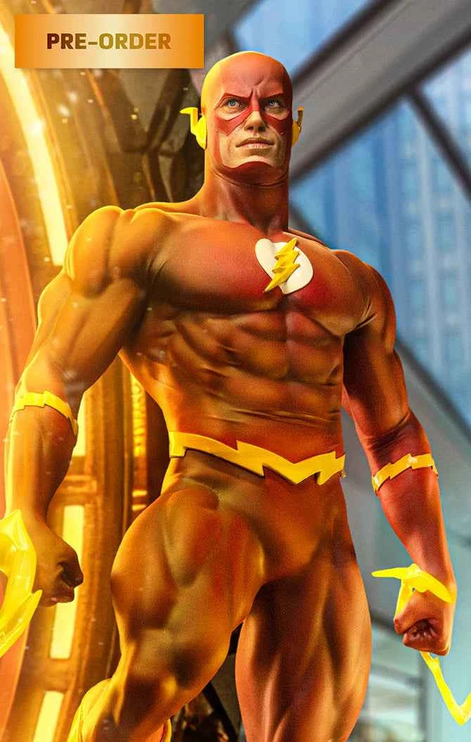 DC Comics Iron Studios The Flash Legacy Replica DCCDCG128325-14 1/4 Licensed Resin Statue
