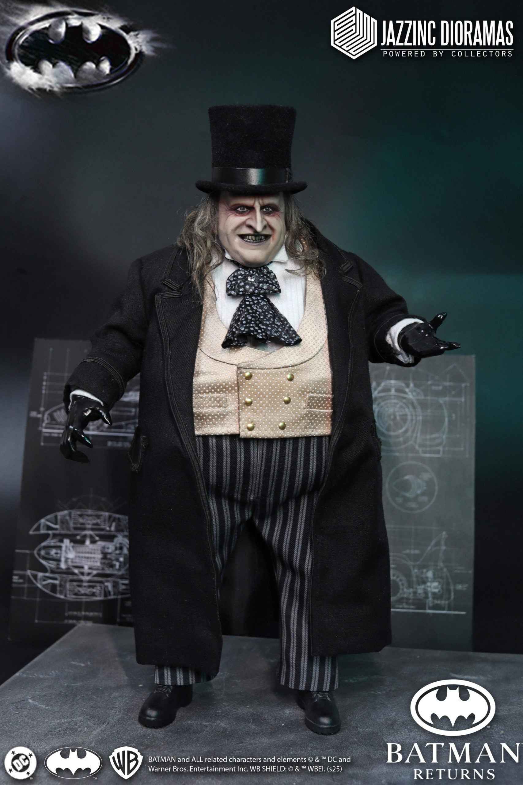DC Comics Jazzinc Dioramas Studio The Mayor Penguin Batman Returns Licensed Action Figure