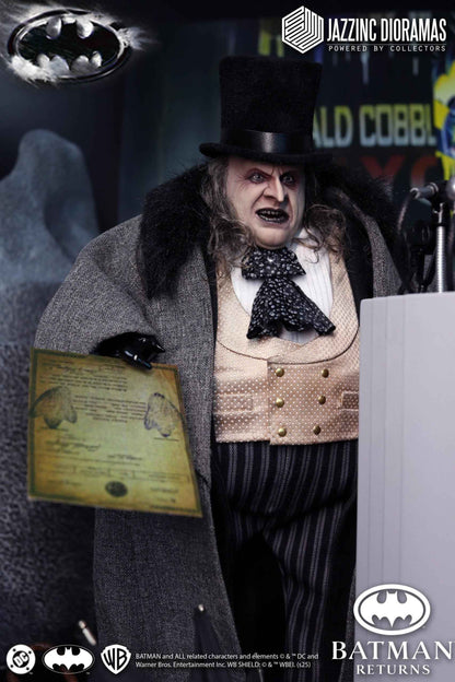 DC Comics Jazzinc Dioramas Studio The Mayor Penguin Batman Returns Licensed Action Figure