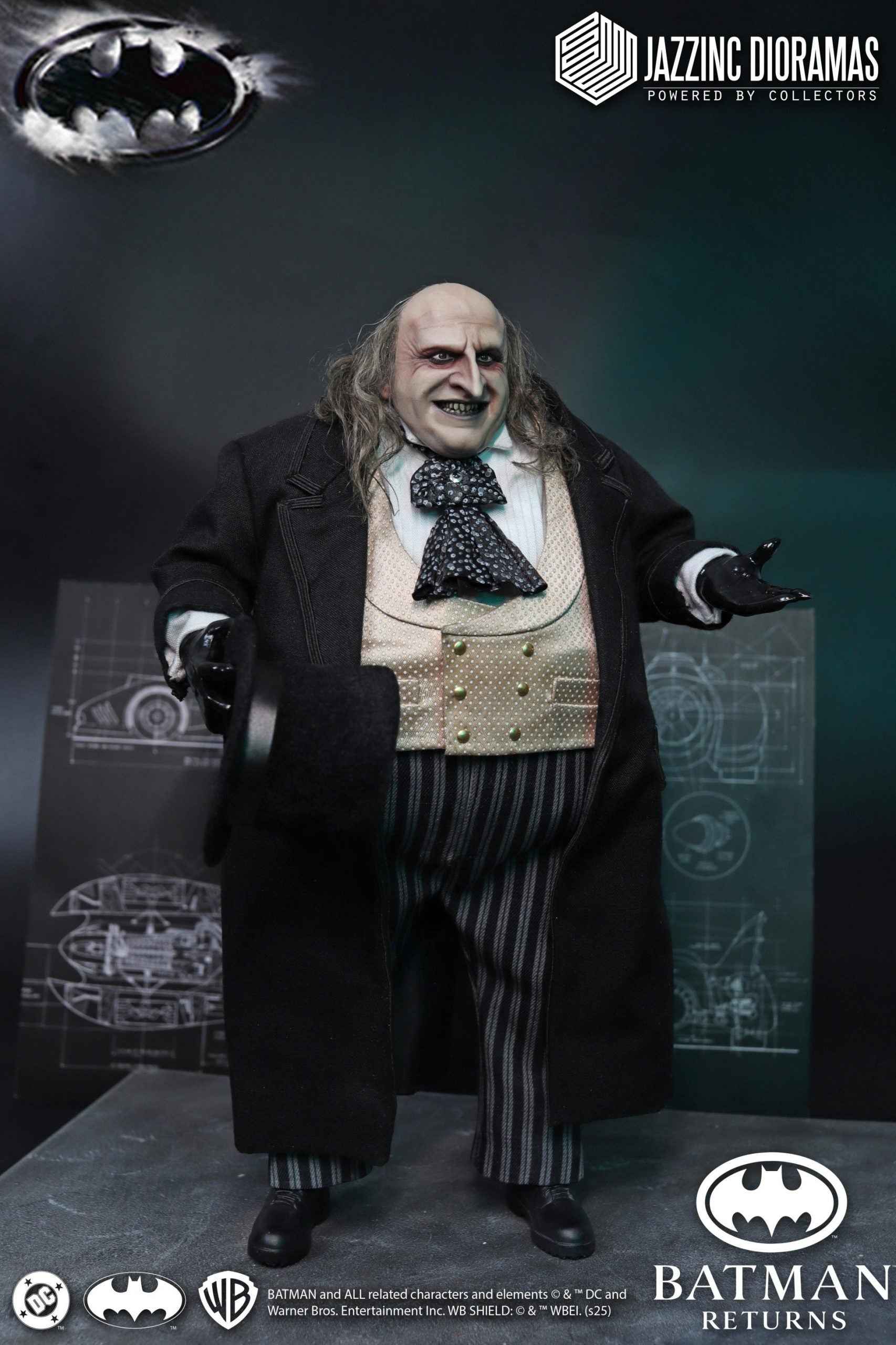 DC Comics Jazzinc Dioramas Studio The Mayor Penguin Batman Returns Licensed Action Figure