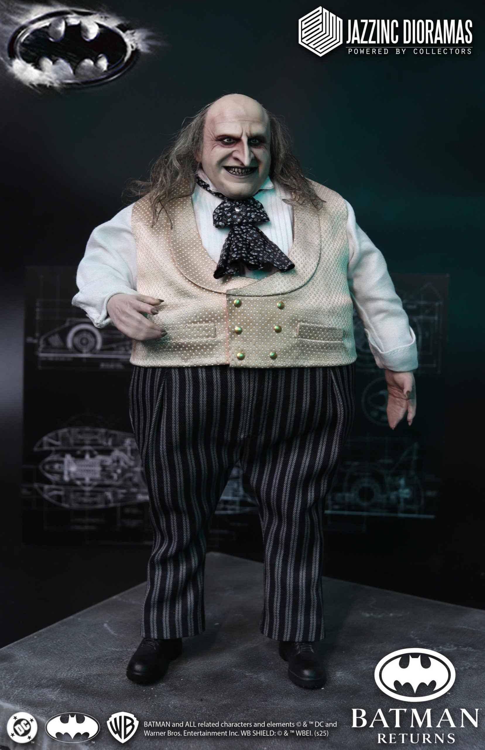DC Comics Jazzinc Dioramas Studio The Mayor Penguin Batman Returns Licensed Action Figure