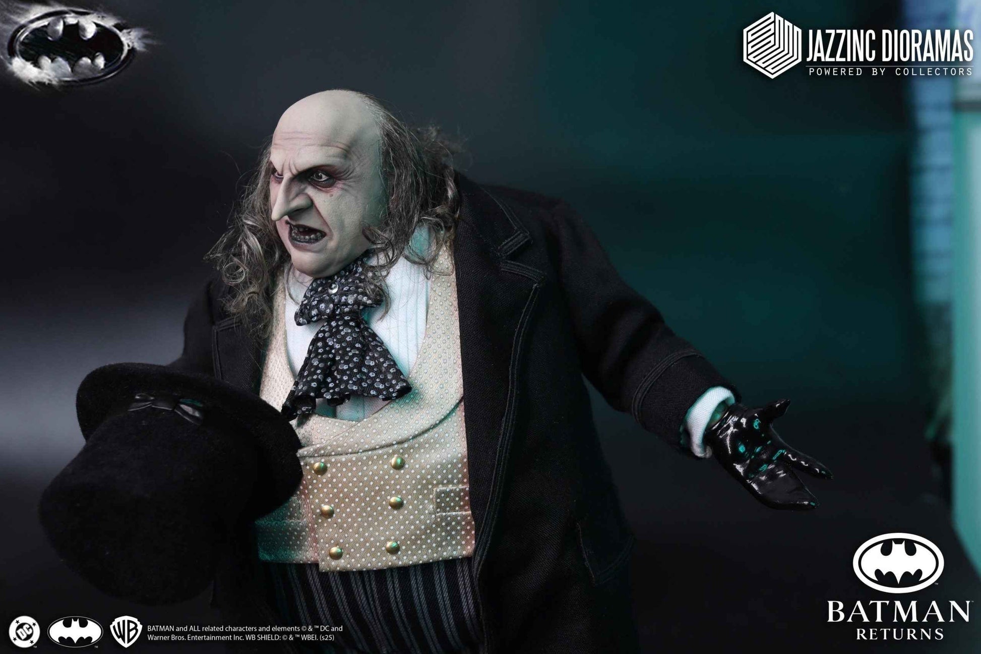 DC Comics Jazzinc Dioramas Studio The Mayor Penguin Batman Returns Licensed Action Figure