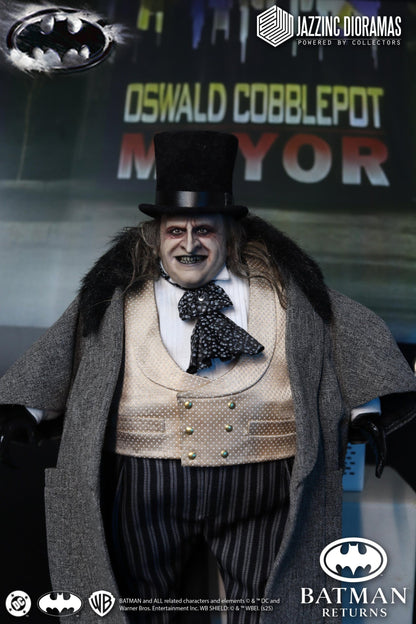 DC Comics Jazzinc Dioramas Studio The Mayor Penguin Batman Returns Licensed Action Figure