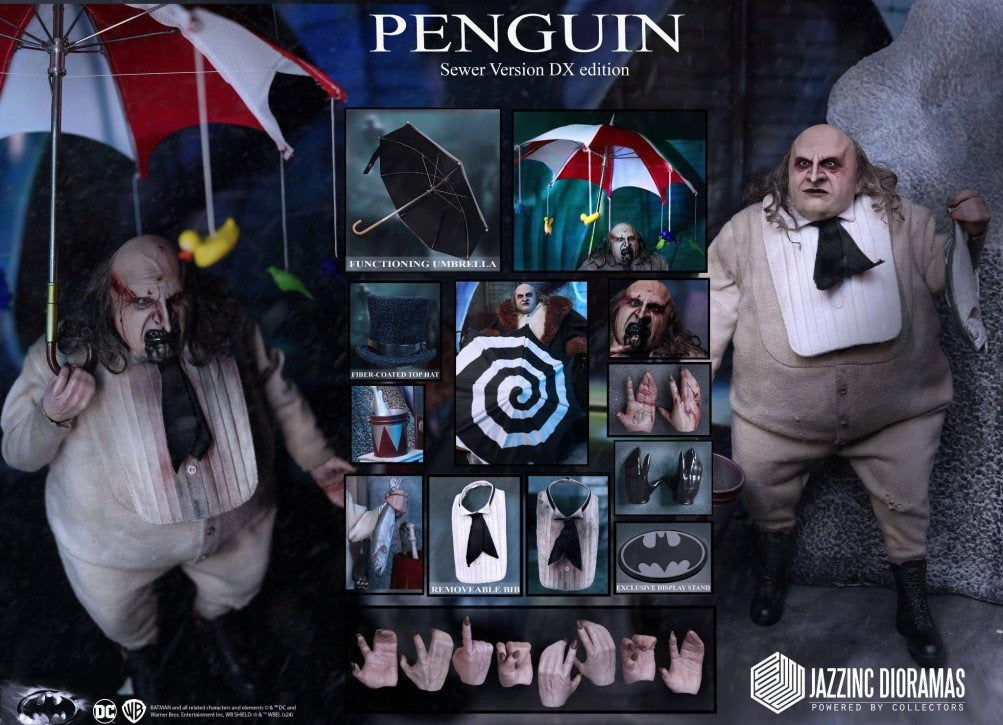 DC Comics Jazzinc Dioramas Studio The Sewer Penguin Batman Returns Licensed Action Figure