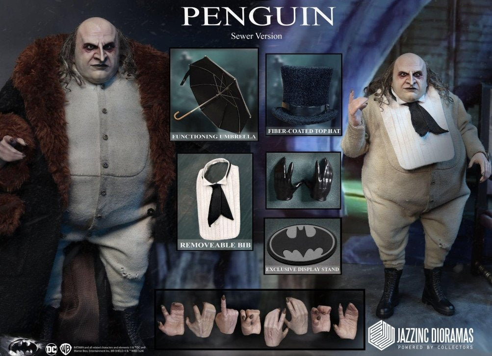 DC Comics Jazzinc Dioramas Studio The Sewer Penguin Batman Returns Licensed Action Figure