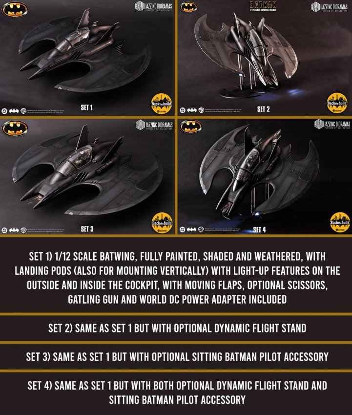 DC Comics Jazzinc Dioramas Ultimate 1989 Batwing Licensed Action Figure Accessories