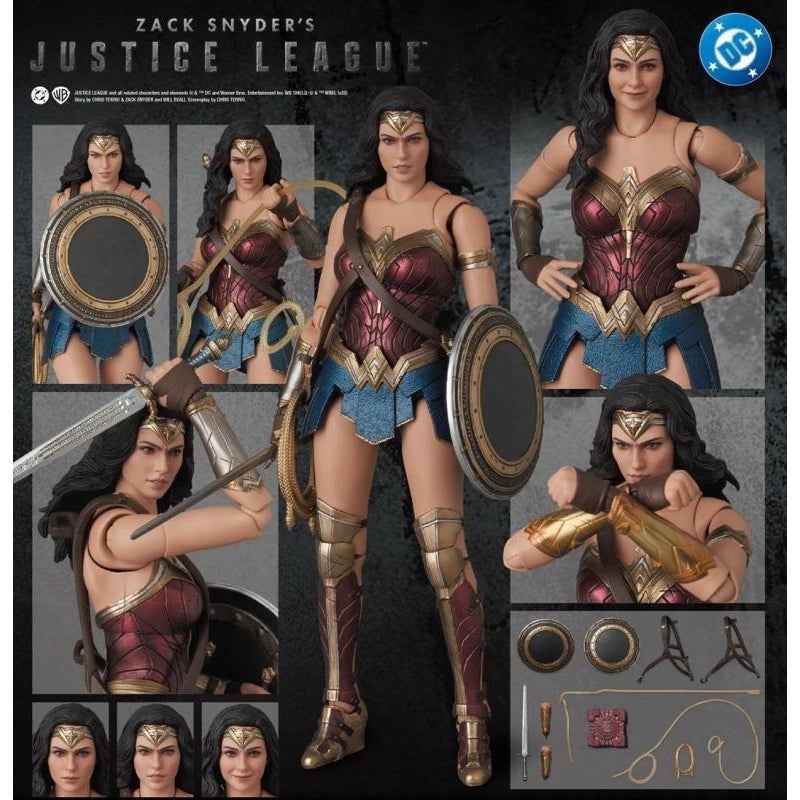 DC Comics MEDICOM TOY Zack Snyder’s Justice League Wonder Woman MAFEX No.296 Licensed Action Figure