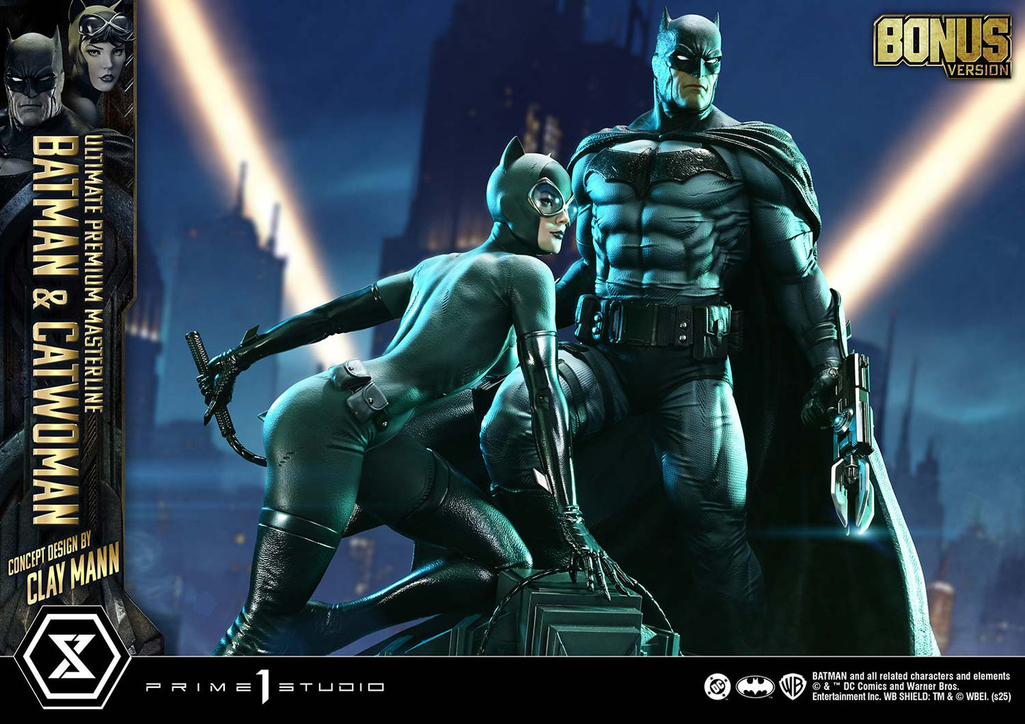 DC Comics Prime 1 Studio Catwoman & Batman UPMDC-13S 1/4 Licensed Resin Statue