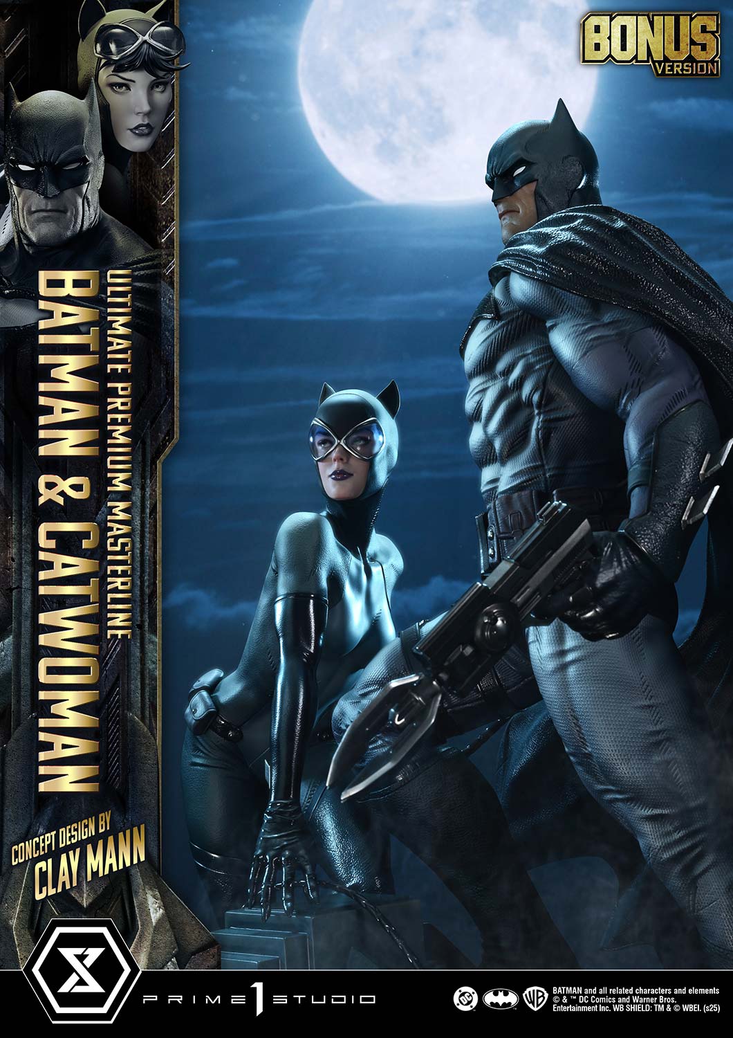 DC Comics Prime 1 Studio Catwoman & Batman UPMDC-13S 1/4 Licensed Resin Statue