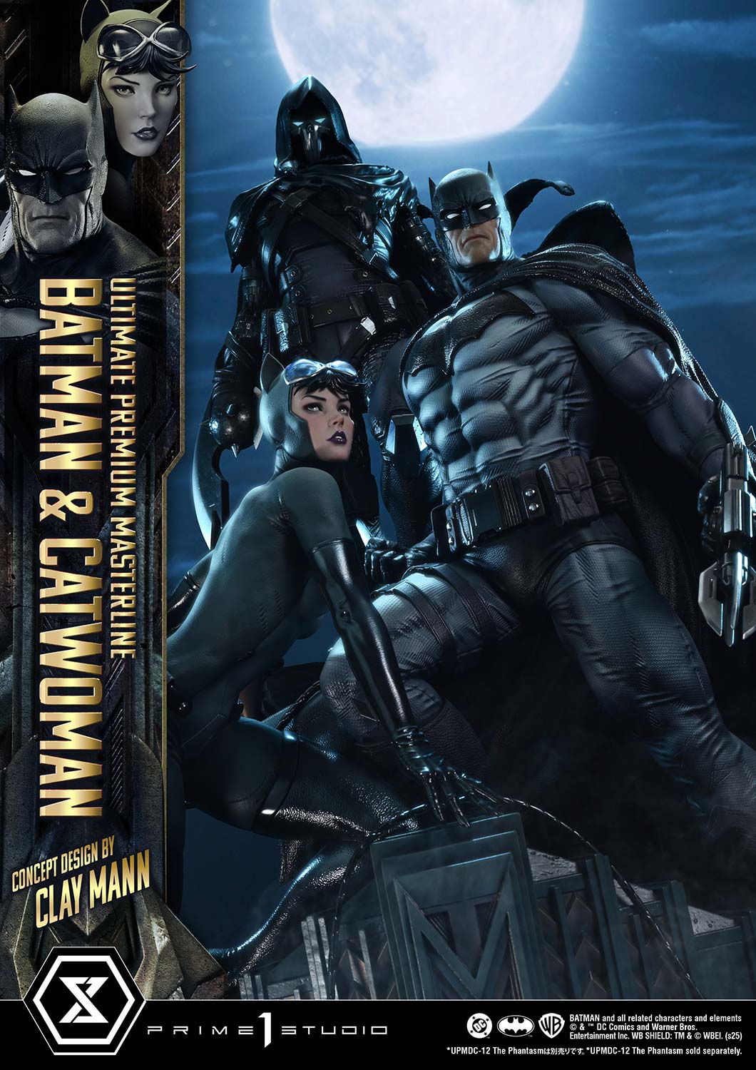 DC Comics Prime 1 Studio Catwoman & Batman UPMDC-13S 1/4 Licensed Resin Statue