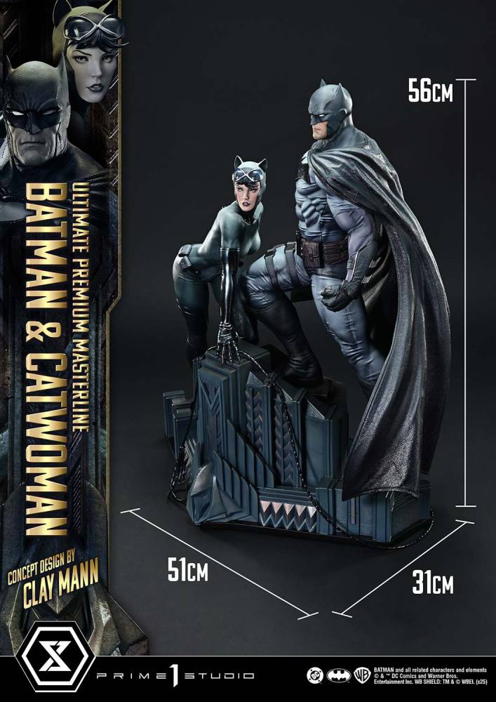 DC Comics Prime 1 Studio Catwoman & Batman UPMDC-13S 1/4 Licensed Resin Statue