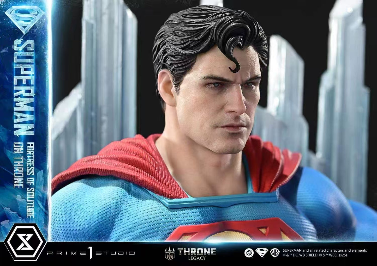DC Comics Prime 1 Studio Superman Fortress of Solitude on Throne TLCDC-08 TLCDC-08UT TLCDC-08UTS Licensed Resin Statue