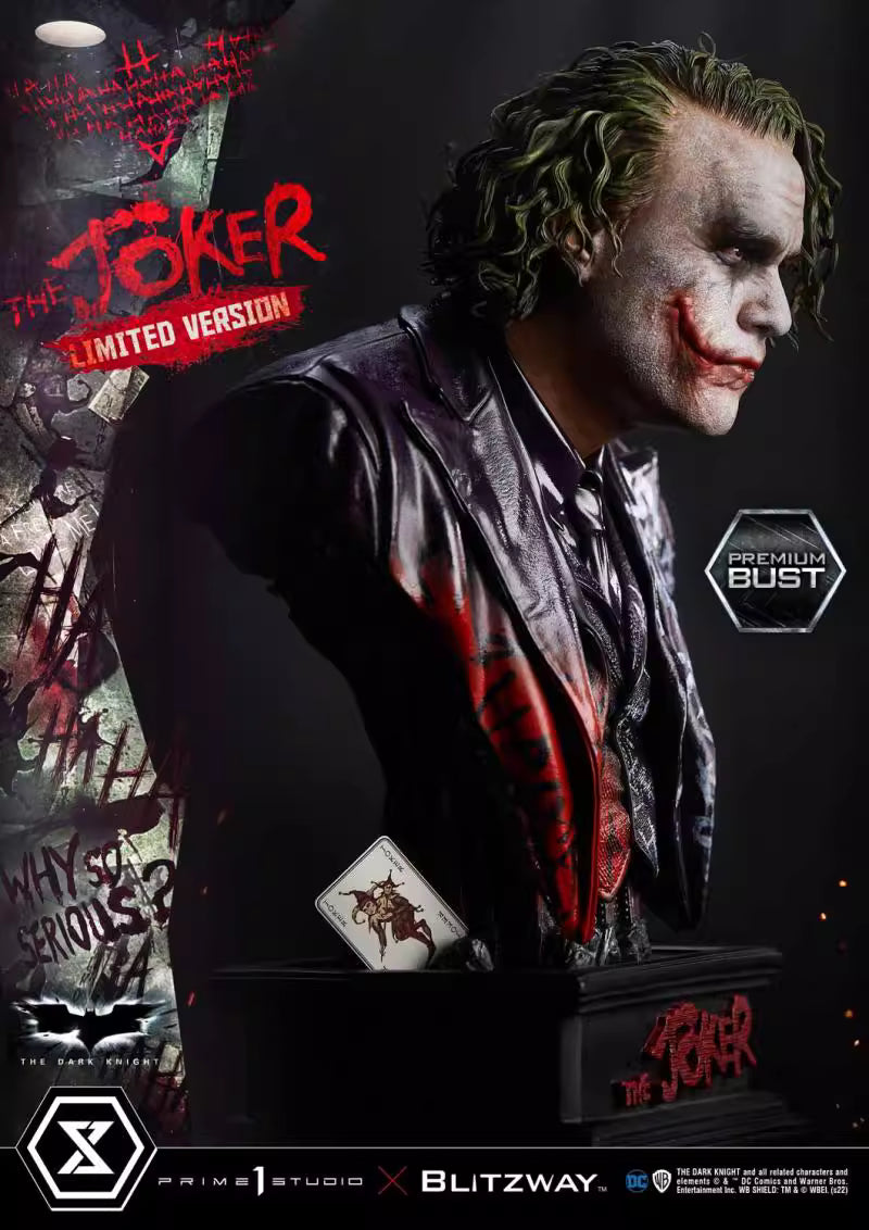 DC Comics Prime 1 Studio The Dark Knight The Joker PBDC-08LM 1/3 Bust Licesensed Resin Statue