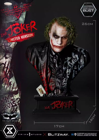 DC Comics Prime 1 Studio The Dark Knight The Joker PBDC-08LM 1/3 Bust Licesensed Resin Statue