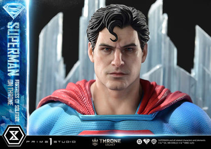 DC Comics Prime 1 Studio Superman Fortress of Solitude on Throne TLCDC-08 TLCDC-08UT TLCDC-08UTS Licensed Resin Statue