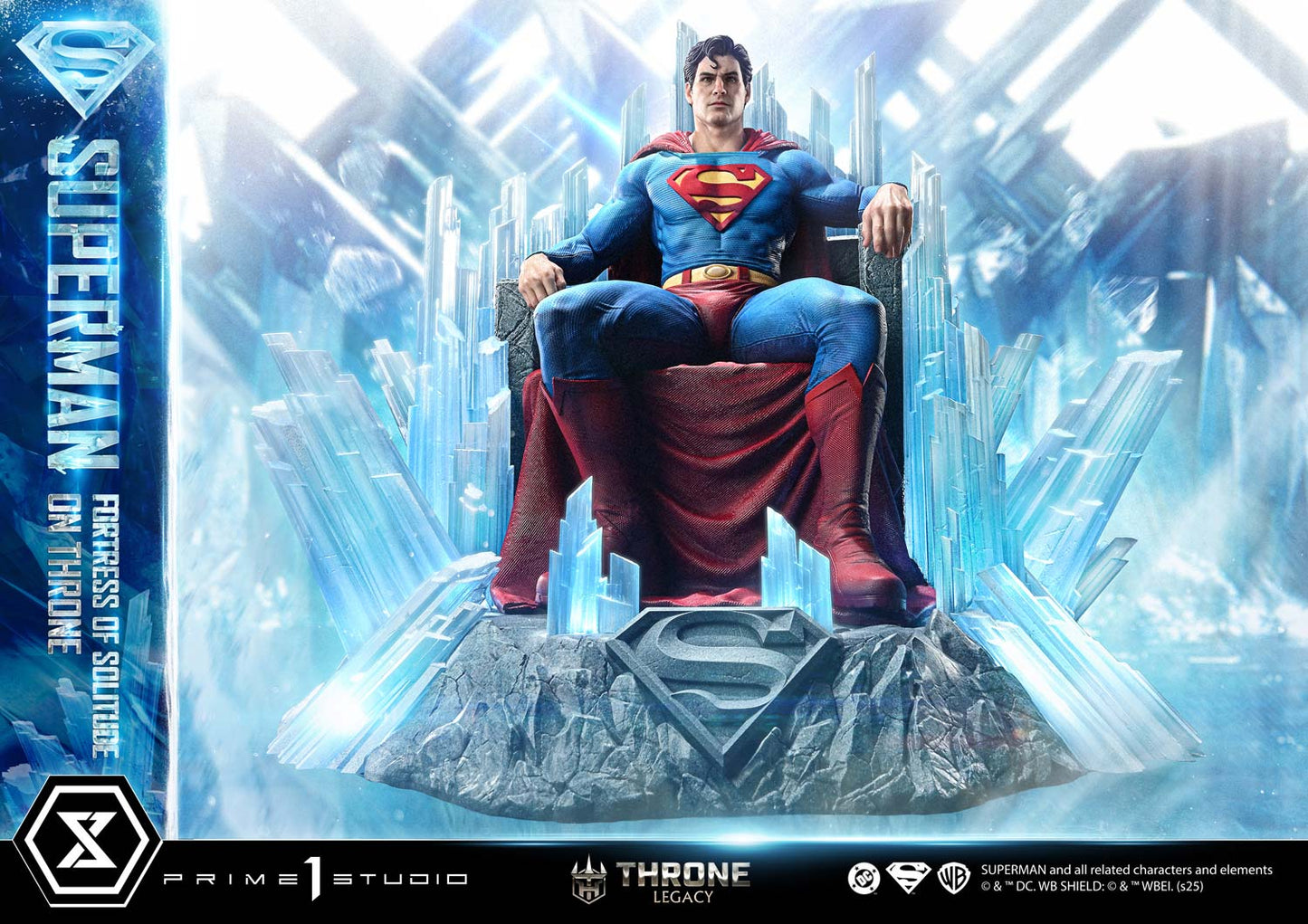 DC Comics Prime 1 Studio Superman Fortress of Solitude on Throne TLCDC-08 TLCDC-08UT TLCDC-08UTS Licensed Resin Statue