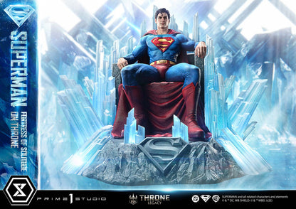 DC Comics Prime 1 Studio Superman Fortress of Solitude on Throne TLCDC-08 TLCDC-08UT TLCDC-08UTS Licensed Resin Statue