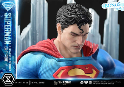 DC Comics Prime 1 Studio Superman Fortress of Solitude on Throne TLCDC-08 TLCDC-08UT TLCDC-08UTS Licensed Resin Statue