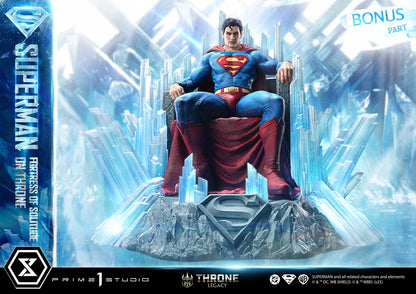 DC Comics Prime 1 Studio Superman Fortress of Solitude on Throne TLCDC-08 TLCDC-08UT TLCDC-08UTS Licensed Resin Statue
