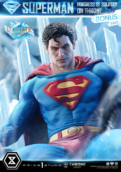 DC Comics Prime 1 Studio Superman Fortress of Solitude on Throne TLCDC-08 TLCDC-08UT TLCDC-08UTS Licensed Resin Statue