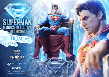 DC Comics Prime 1 Studio Superman Fortress of Solitude on Throne TLCDC-08 TLCDC-08UT TLCDC-08UTS Licensed Resin Statue