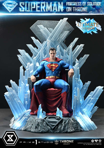 DC Comics Prime 1 Studio Superman Fortress of Solitude on Throne TLCDC-08 TLCDC-08UT TLCDC-08UTS Licensed Resin Statue