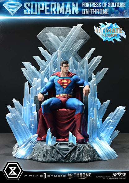 DC Comics Prime 1 Studio Superman Fortress of Solitude on Throne TLCDC-08 TLCDC-08UT TLCDC-08UTS Licensed Resin Statue