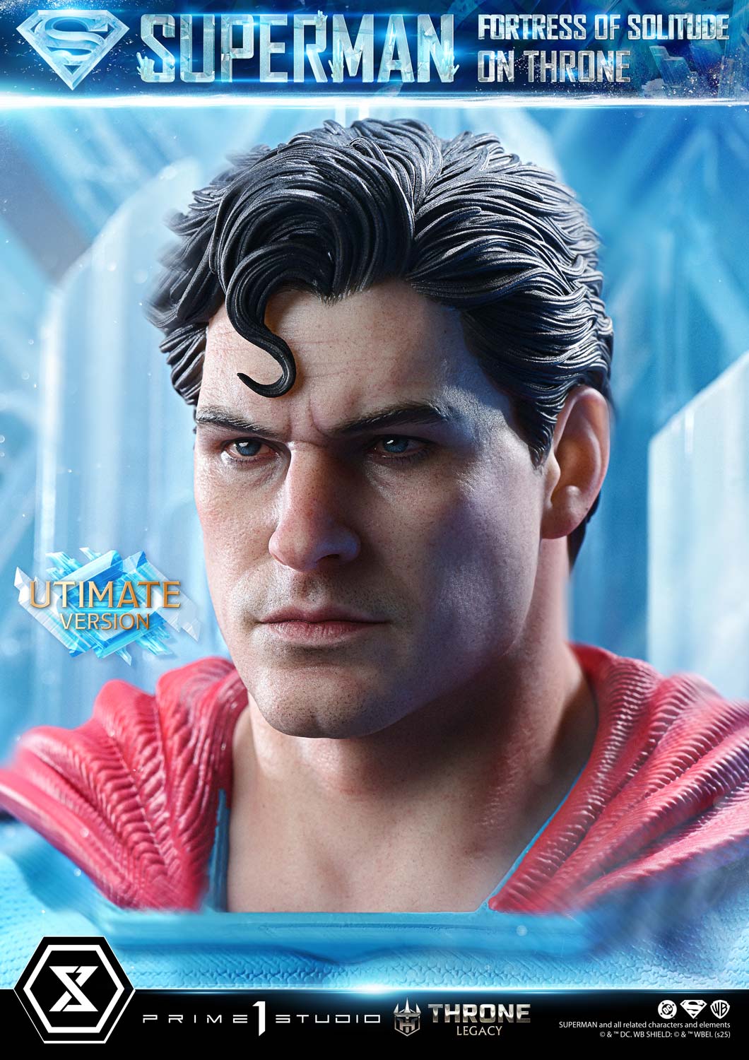DC Comics Prime 1 Studio Superman Fortress of Solitude on Throne TLCDC-08 TLCDC-08UT TLCDC-08UTS Licensed Resin Statue