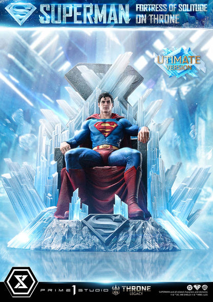 DC Comics Prime 1 Studio Superman Fortress of Solitude on Throne TLCDC-08 TLCDC-08UT TLCDC-08UTS Licensed Resin Statue