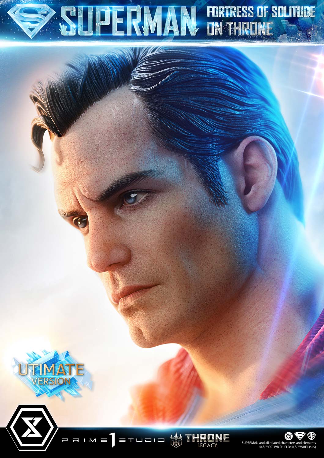 DC Comics Prime 1 Studio Superman Fortress of Solitude on Throne TLCDC-08 TLCDC-08UT TLCDC-08UTS Licensed Resin Statue