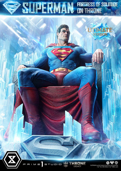 DC Comics Prime 1 Studio Superman Fortress of Solitude on Throne TLCDC-08 TLCDC-08UT TLCDC-08UTS Licensed Resin Statue