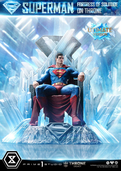 DC Comics Prime 1 Studio Superman Fortress of Solitude on Throne TLCDC-08 TLCDC-08UT TLCDC-08UTS Licensed Resin Statue